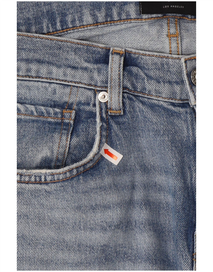 7 FOR ALL MANKIND Womens Slim Jeans SizW32 L30 Blue Cotton
