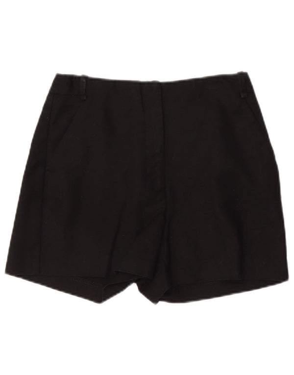 Pantaloncini chino a vita alta da donna Zara XS W24 cotone nero