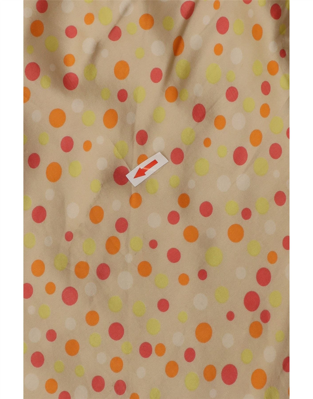 Gonna lunga da donna VINTAGE W26 piccolo a pois beige