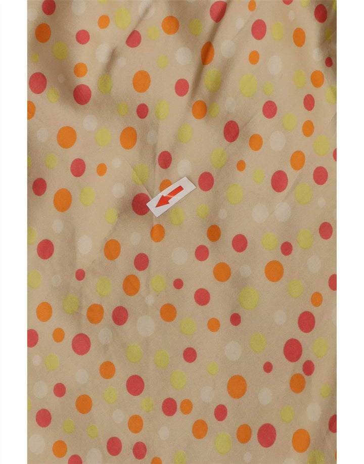 Gonna lunga da donna VINTAGE W26 piccolo a pois beige