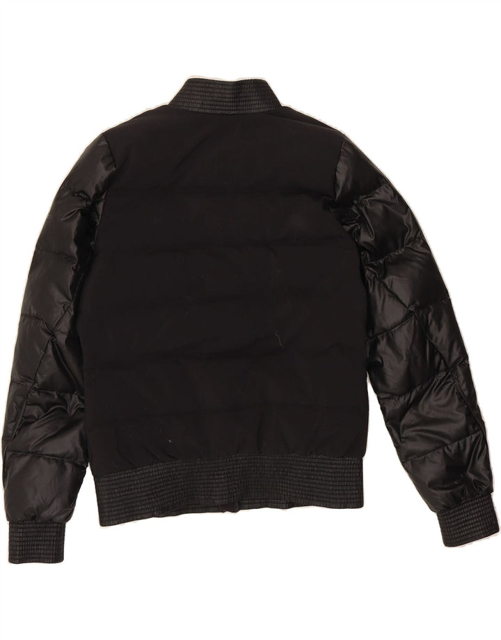 ADIDAS Womens Oversized Padded Jacket UK 8/10 Small Black Polyester Vintage Adidas and Second-Hand Adidas from Messina Hembry 