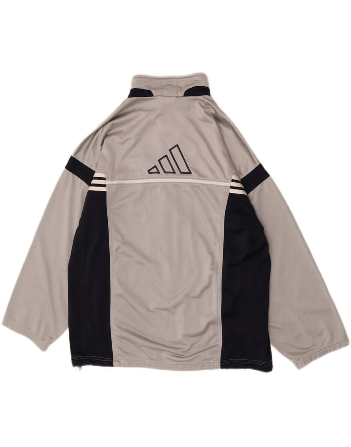 Tuta intera da uomo Adidas UK 38/40 Poliestere color block grigio medio