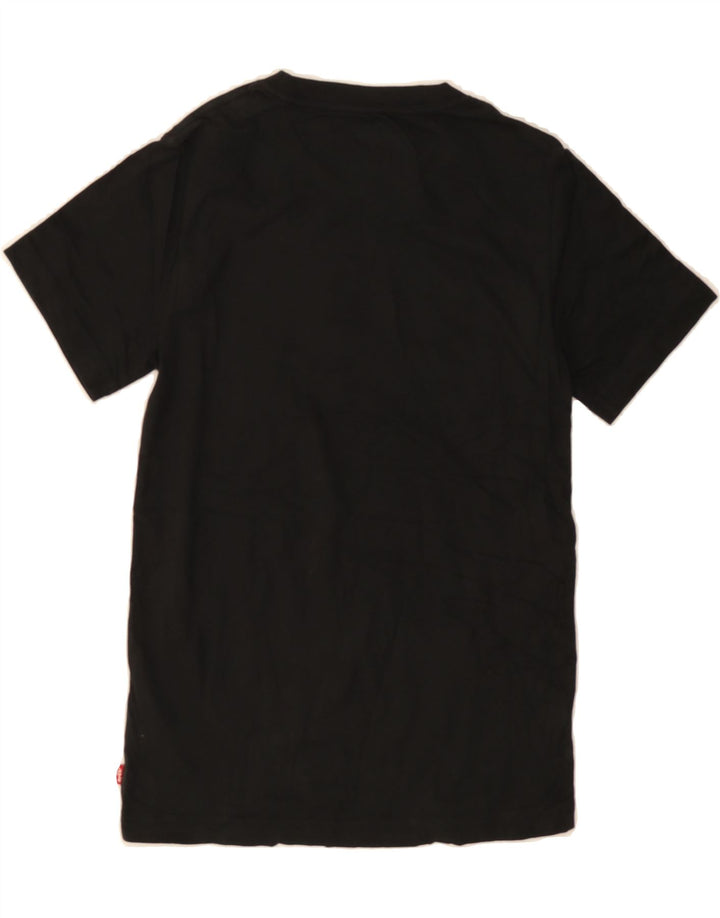 LEVI'S Boys Graphic T-Shirt Top 11-12 Years Black Cotton Vintage Levi's and Second-Hand Levi's from Messina Hembry 
