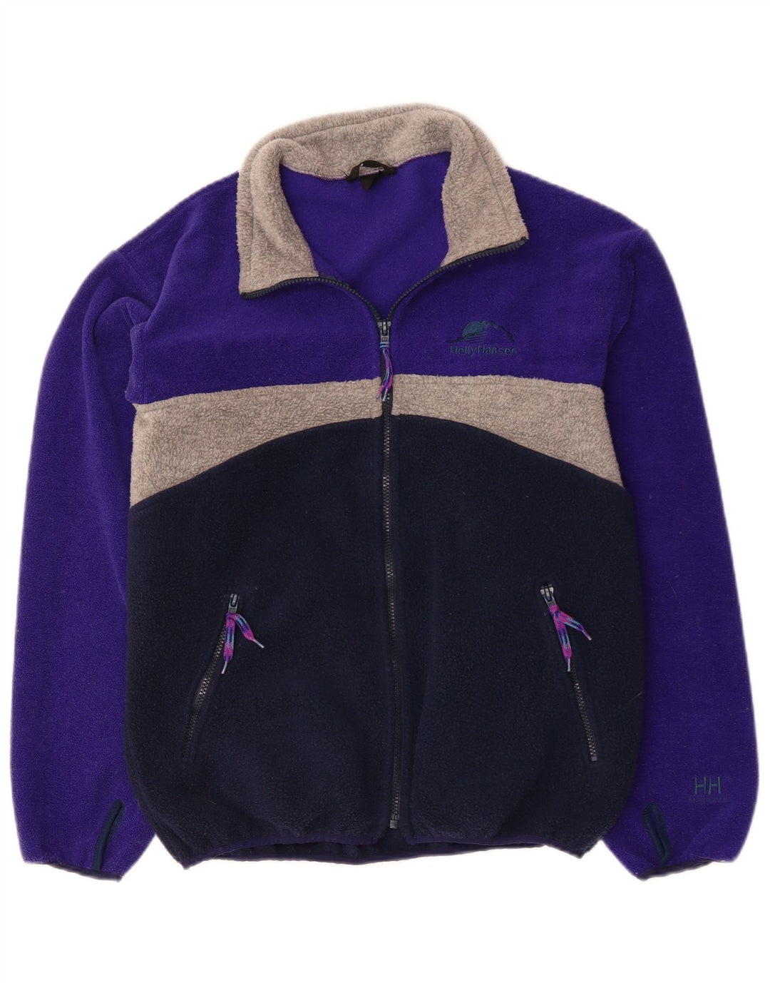 Giacca in pile da uomo HELLY HANSEN UK 38 Medium Navy Blue Colourblock