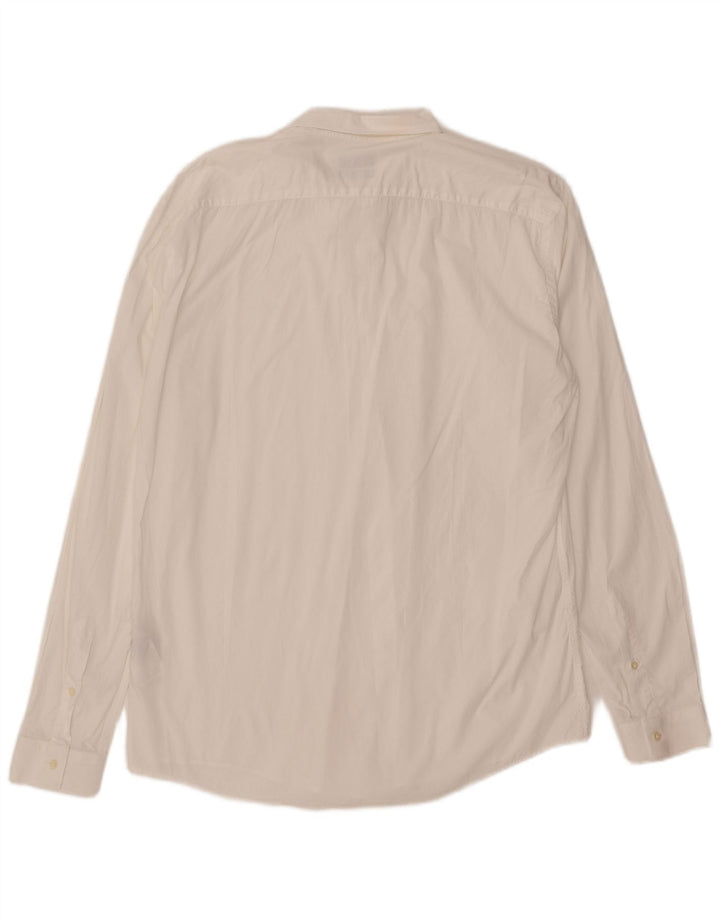 Camicia Liu Jo Uomo Slim Fit Taglia 44 XL Cotone Bianco