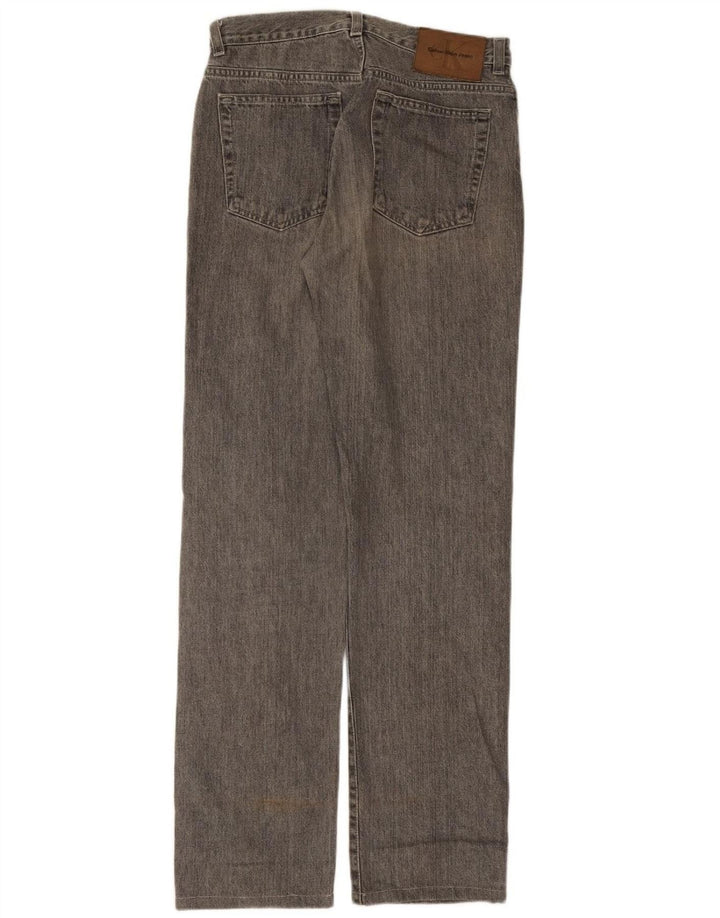 CALVIN KLEIN Womens Straight Jeans W29 L31 Grey Cotton