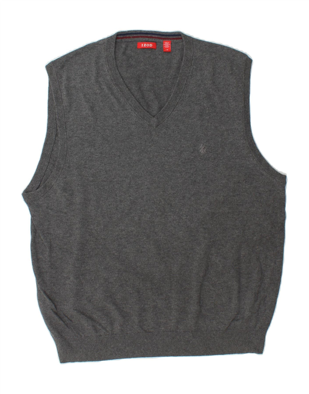 IZOD Mens Vest Tank Top Large Grey Vintage Izod and Second-Hand Izod from Messina Hembry 