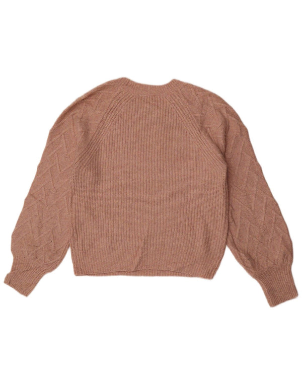 Joules Maglione da donna oversize con scollo a barca UK 10 Piccolo rosa chiazzato