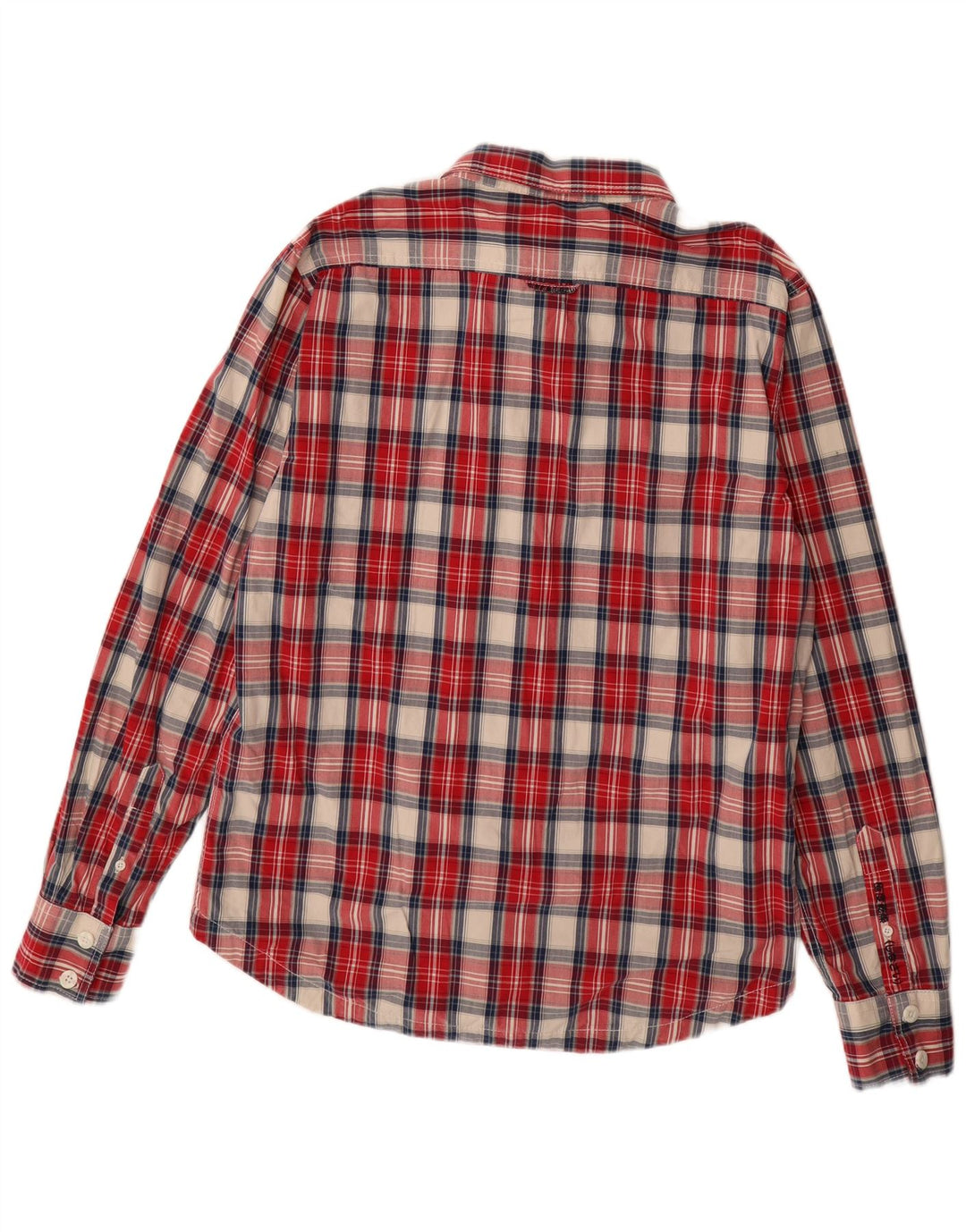 Camicia da uomo SUPERDRY 2XL Cotone a quadri rossi