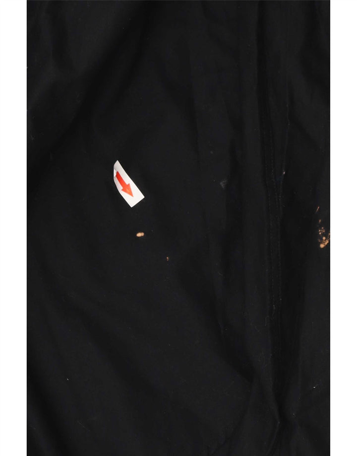 Camicia Dkny da uomo elasticizzata slim fit taglia 16 1/2 grande cotone nero