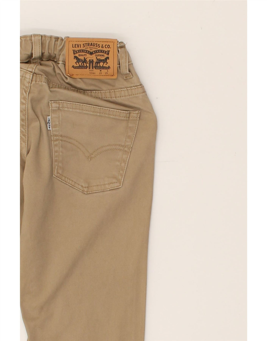 LEVI'S Boys Slim Jeans 9-10 Years W25 L25  Brown Cotton | Vintage Levi's | Thrift | Second-Hand Levi's | Used Clothing | Messina Hembry 