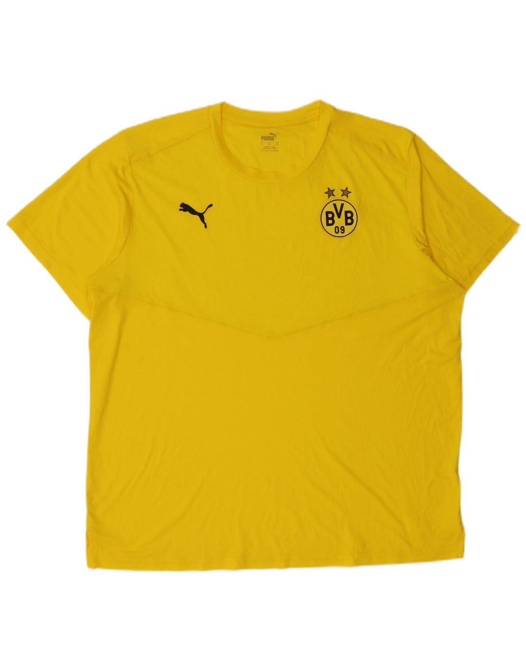 Puma Uomo BVB Dortmund T-shirt grafica Top XL Gialla