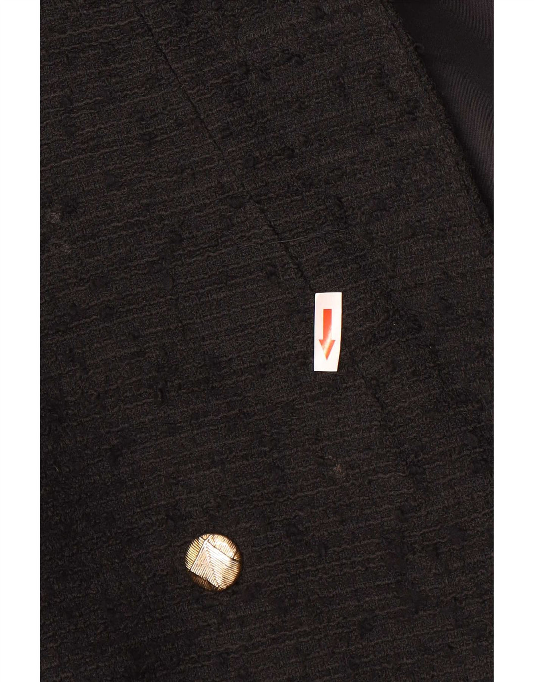 Giacca blazer doppiopetto da uomo Zara UK 36 piccola in poliestere chiazzato nero