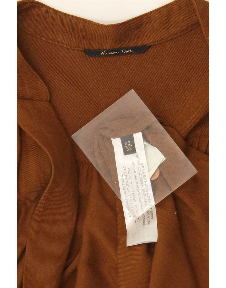 Abito a portafoglio da donna Massimo Dutti EU 42 Large in viscosa marrone