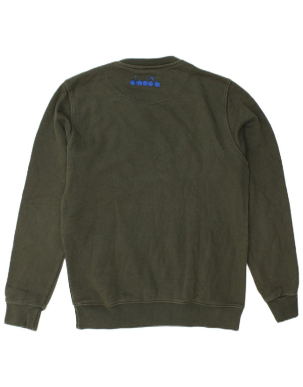 DIADORA Felpa con grafica da uomo Maglione piccolo Cachi