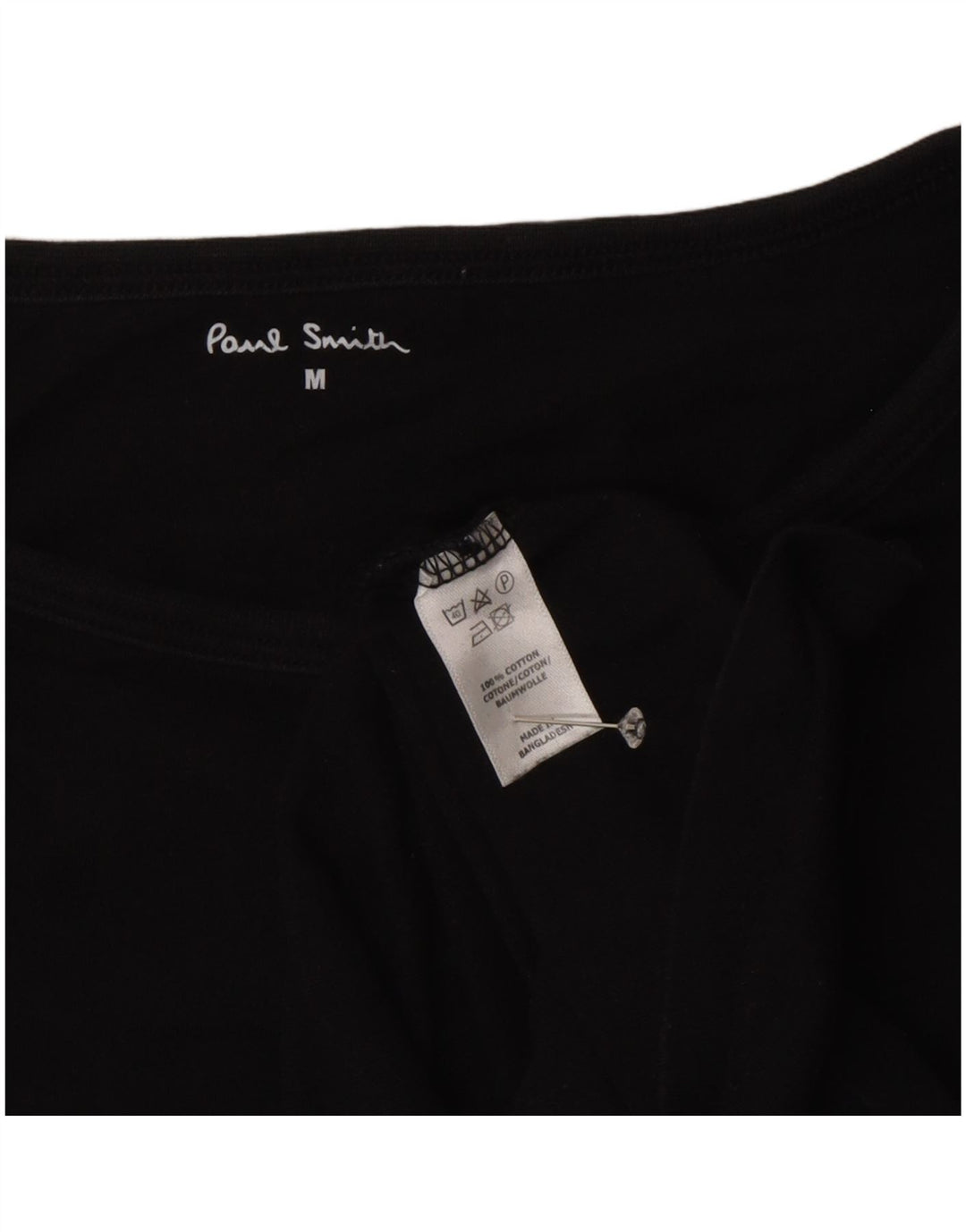 T-shirt da donna Paul Smith Top UK 14 cotone nero medio