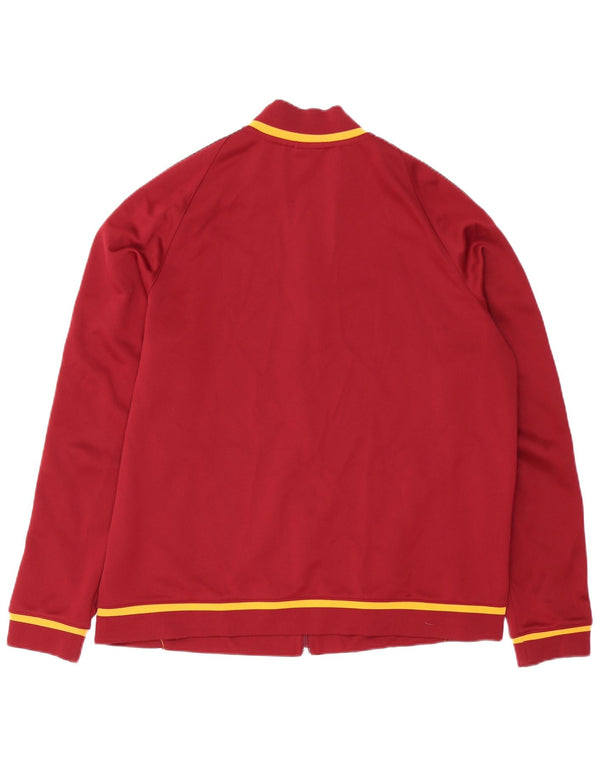 Giacca da tuta da uomo NIKE As Roma XL rossa in poliestere color block