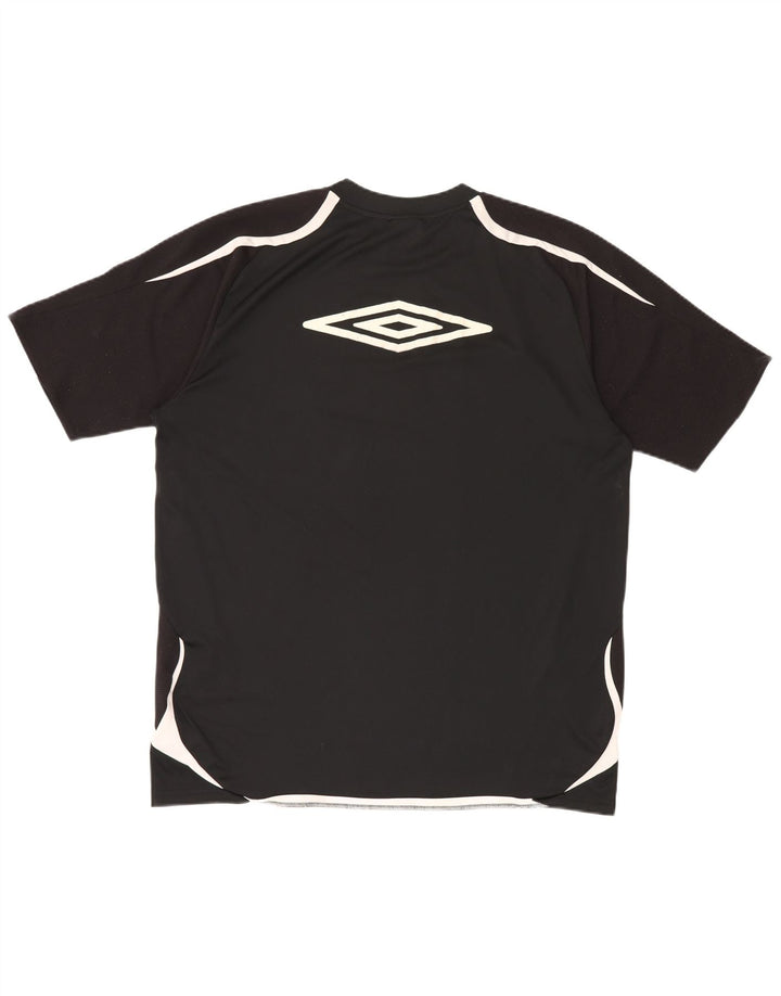 T-shirt grafica da uomo Umbro Top XL Poliestere color block nero