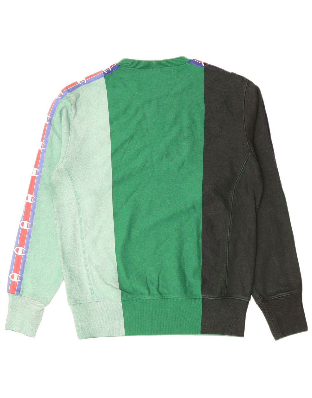 Felpa Champion da uomo con trama inversa, maglione piccolo, colore verde