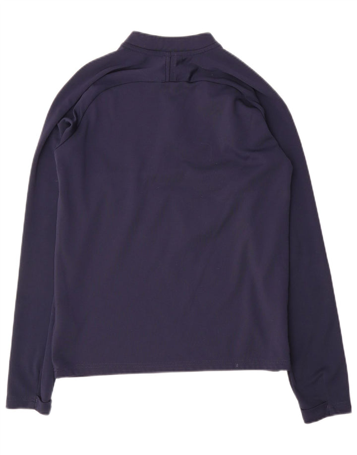 Top della tuta pullover Nike da ragazzo Dri Fit 12-13 anni Large Blu Navy