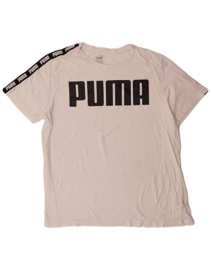 T-shirt grafica da uomo PUMA Top 2XL cotone bianco