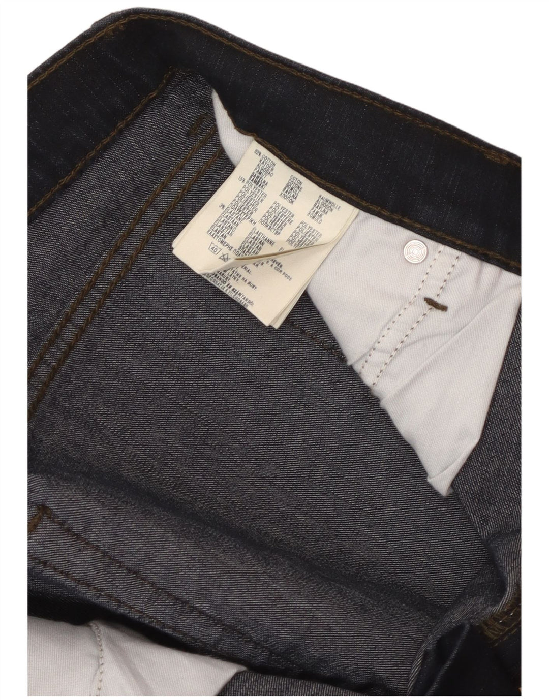 Jeans dritti da uomo WRANGLER W38 L32 cotone blu navy