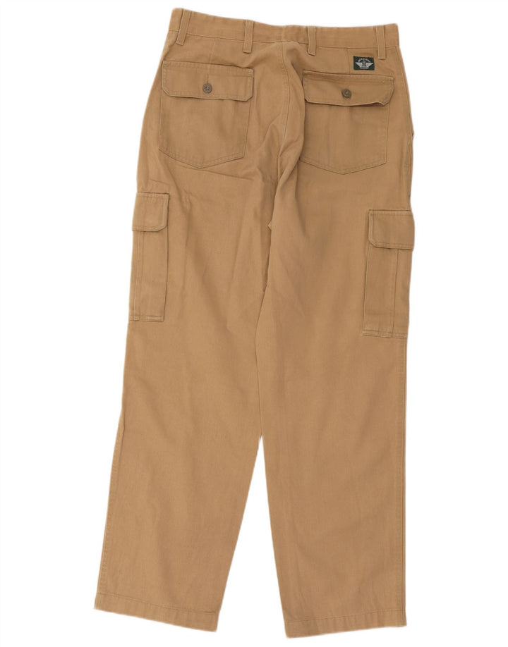 Pantaloni cargo dritti da uomo Dockers W31 L30 in cotone marrone