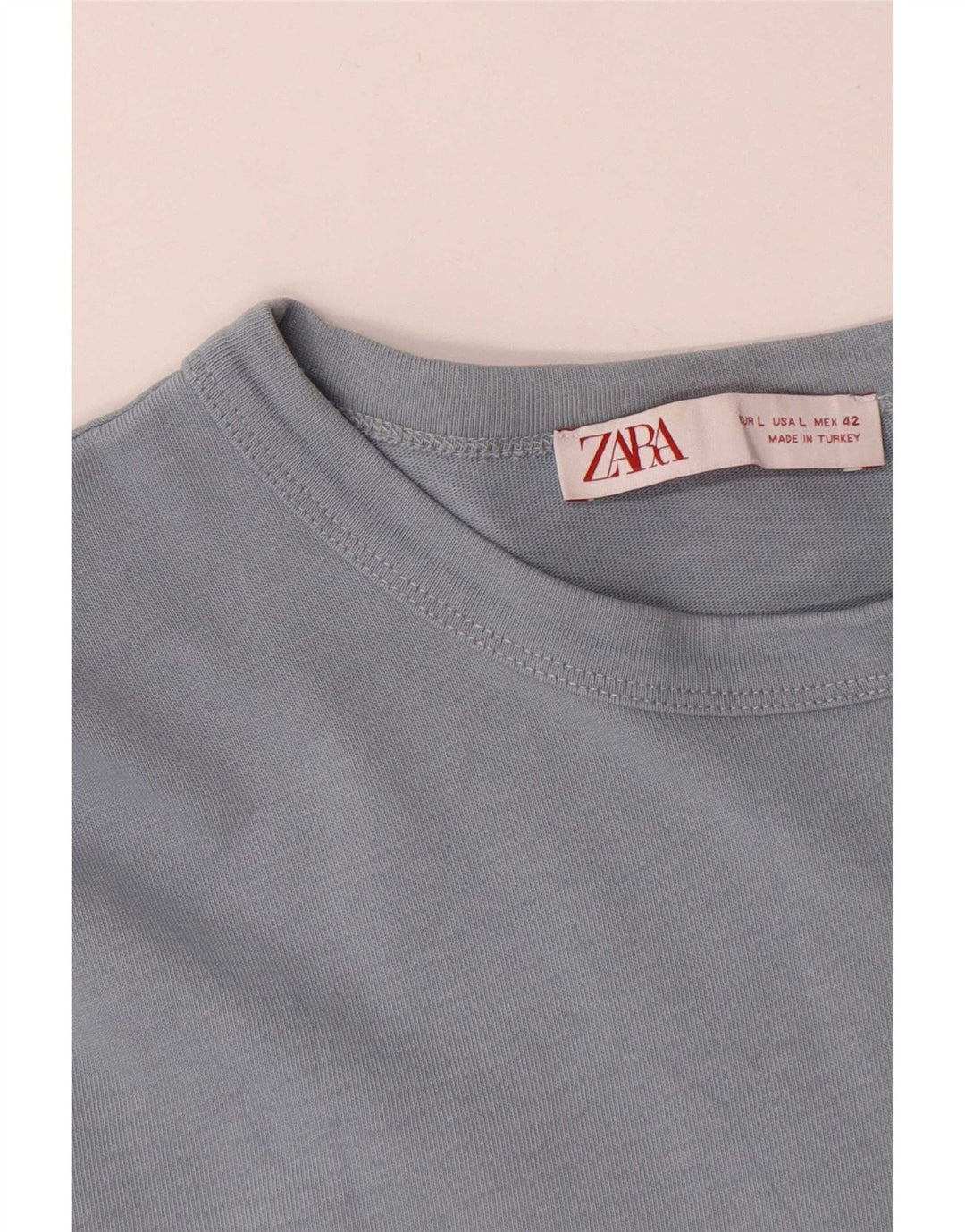 Top Zara da uomo a maniche lunghe grande blu