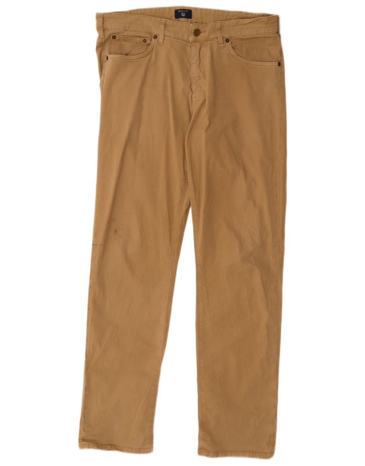 Pantaloni casual dritti da uomo Gant W32 L32 Beige