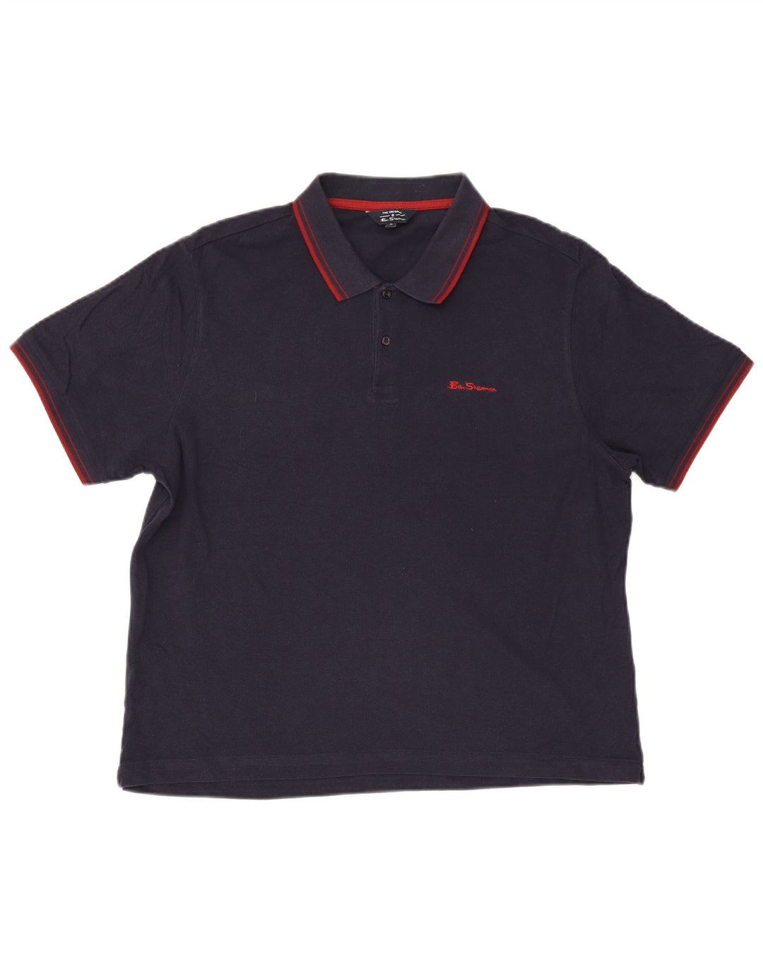 Polo da uomo Ben Sherman XL in cotone blu navy