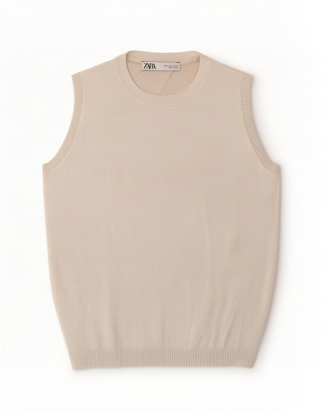 Canotta Zara da donna UK 8 piccola bianca