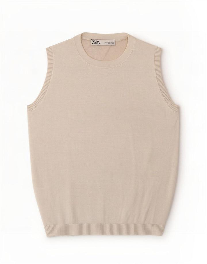 Canotta Zara da donna UK 8 piccola bianca