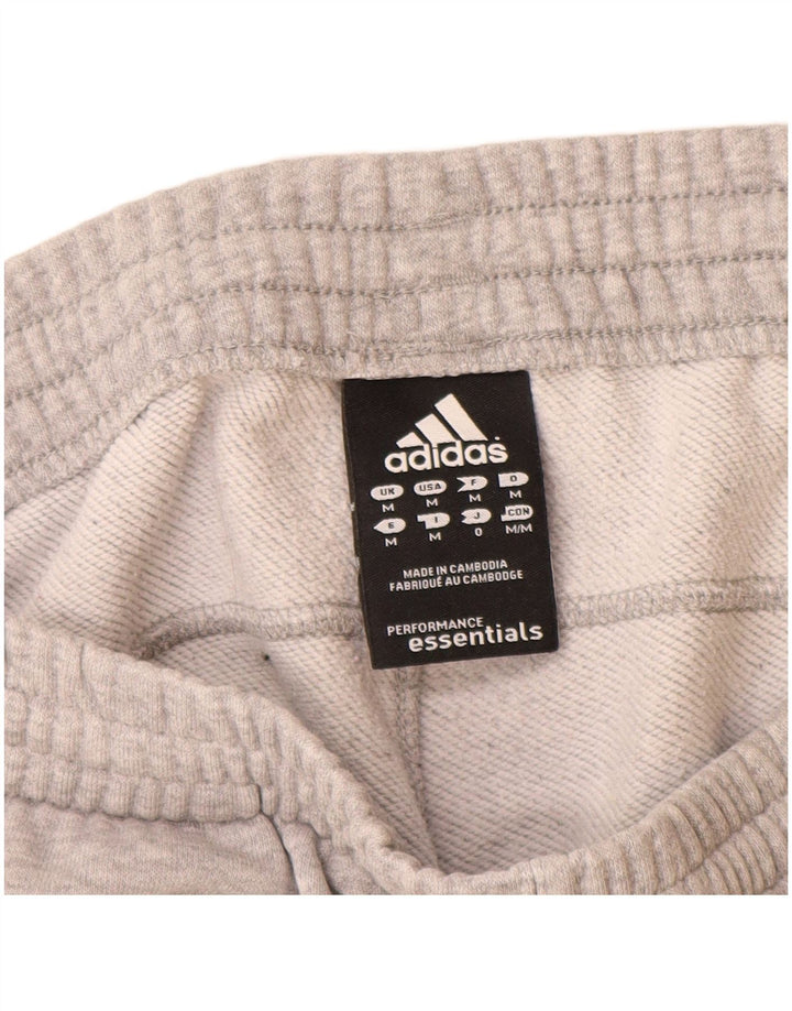 Pantaloni da tuta da uomo Adidas in cotone mélange grigio medio