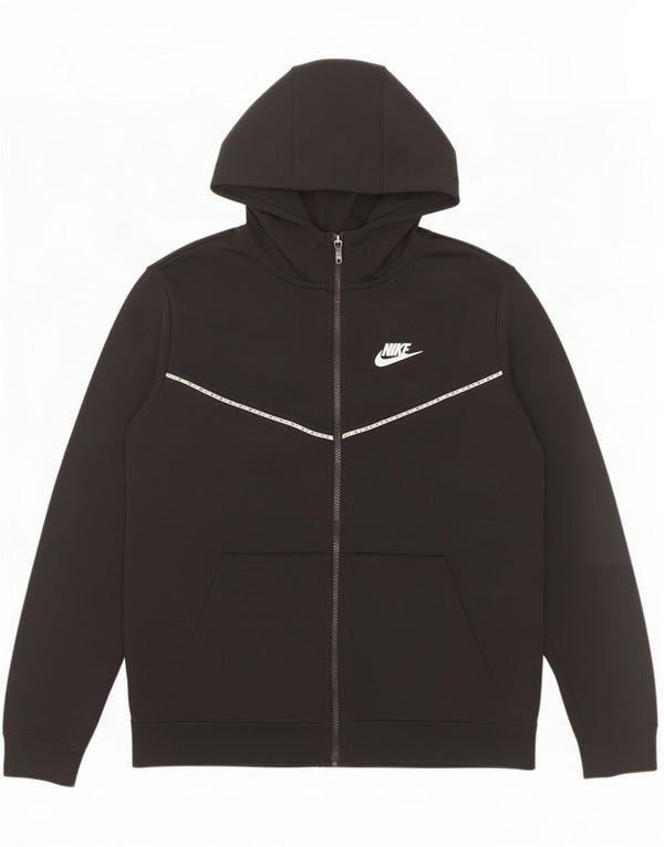 Felpa con cappuccio e zip Nike da bambino 13-14 anni XL poliestere nero