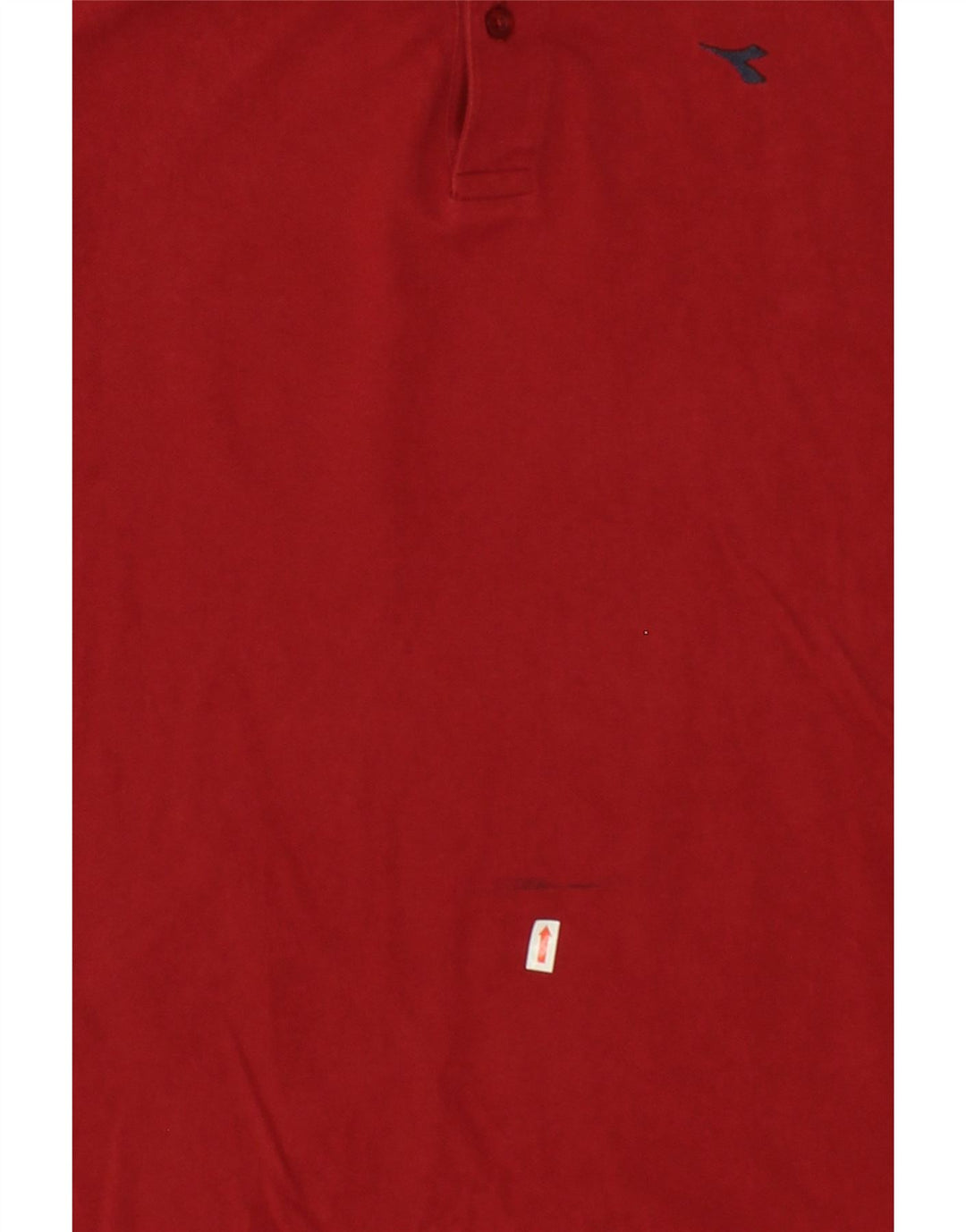 DIADORA Mens Polo Shirt XL Red Cotton Vintage Diadora and Second-Hand Diadora from Messina Hembry 
