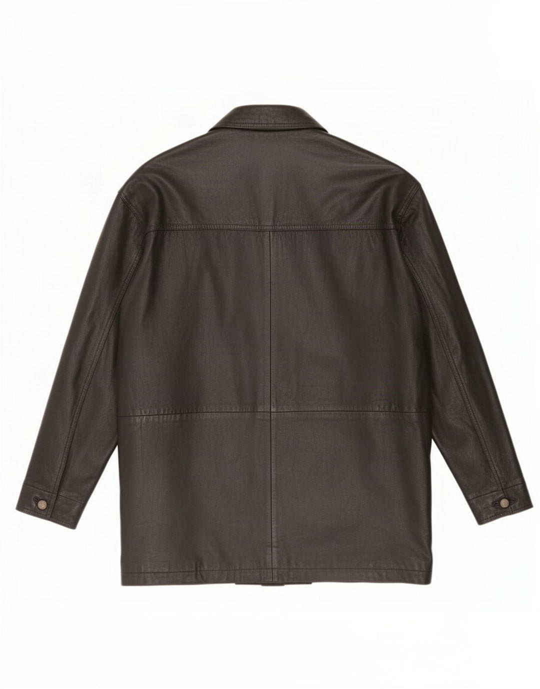 Giacca in pelle vintage da uomo UK 40 grande nera