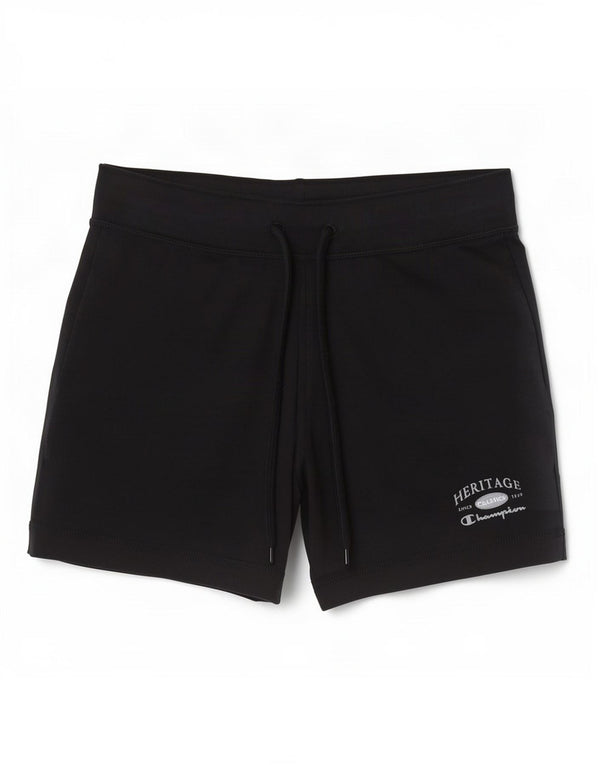 Pantaloncini sportivi Champion da donna Heritage UK 10 piccoli in cotone nero