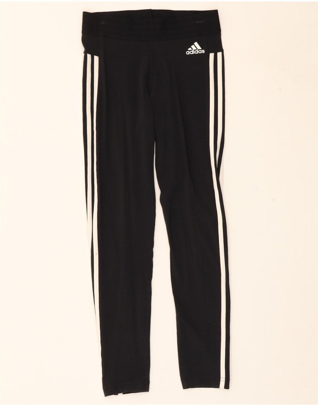 ADIDAS Womens Leggings UK 8/10 Small  Black Vintage Adidas and Second-Hand Adidas from Messina Hembry 