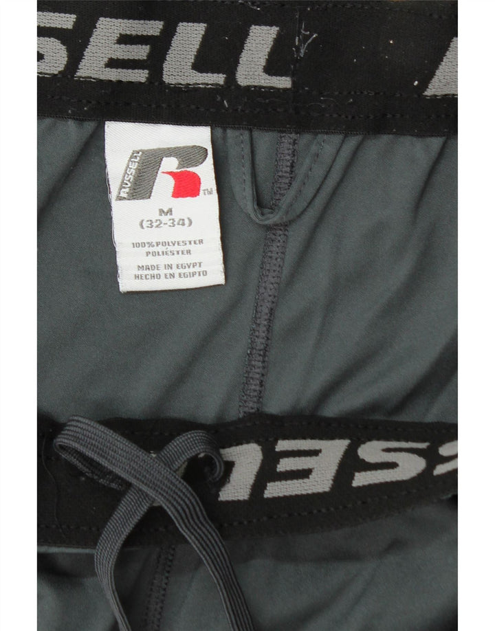RUSSELL ATHLETIC Mens Sport Shorts UK 32/34 Medium  Grey Colourblock Vintage Russell Athletic and Second-Hand Russell Athletic from Messina Hembry 