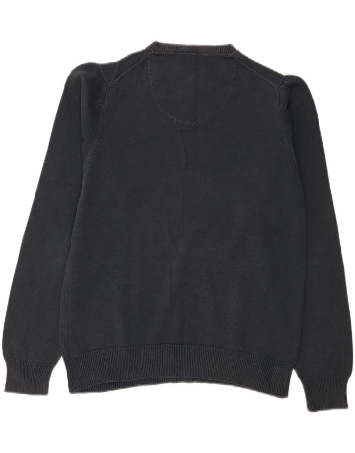 Maglione da donna con scollo a V Marks & Spencer UK 14 Cotone medio blu navy