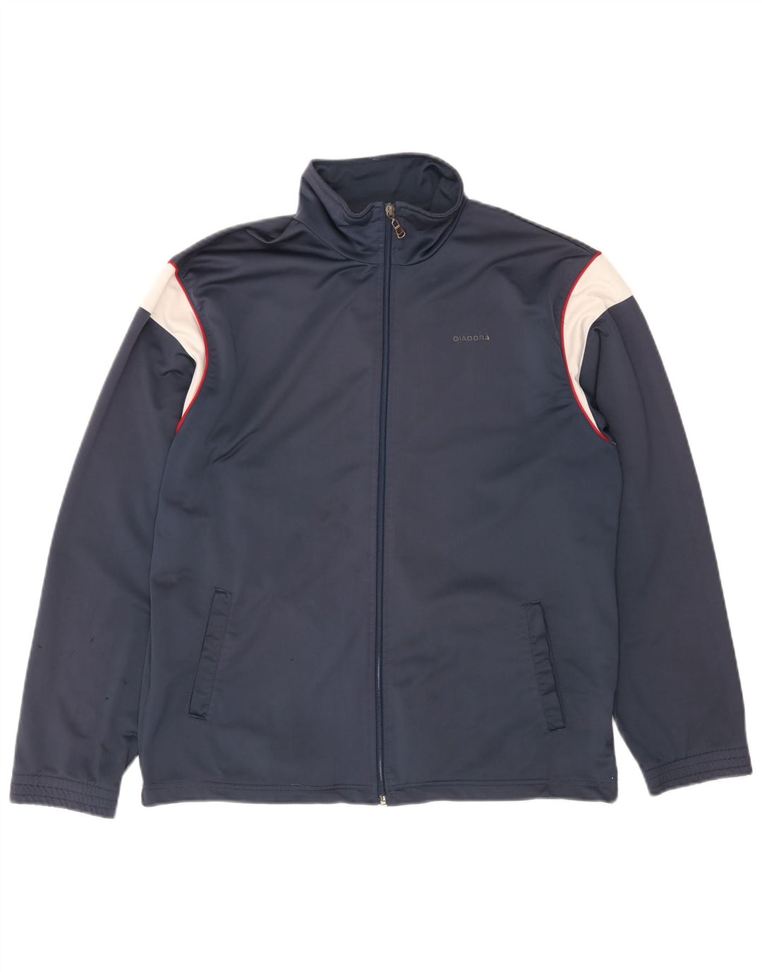 Giacca da tuta da uomo Diadora UK 40 Medium Navy Blue Colourblock