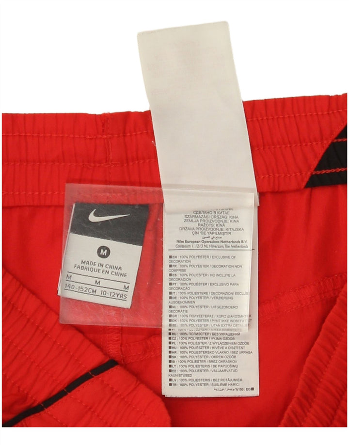Pantaloncini sportivi NIKE da ragazzo 10-11 anni medio rosso poliestere