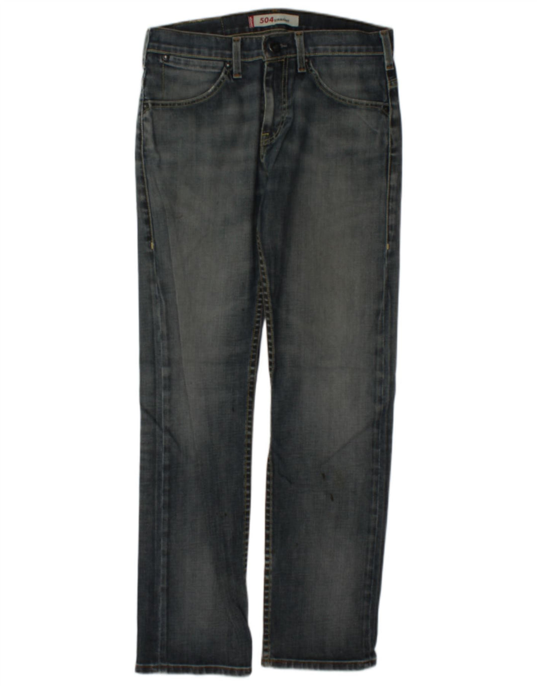 Levi's Uomo 504 Jeans dritti W30 L31 Blu Navy