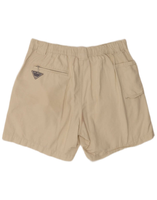 Pantaloncini cargo Columbia da uomo medi W32 in cotone beige