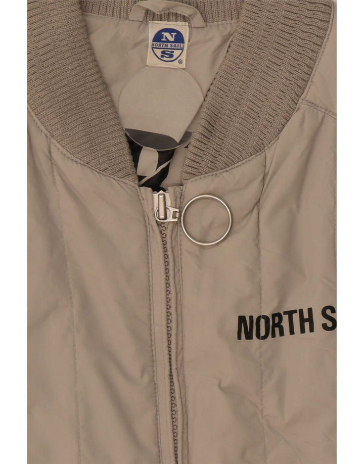 Gilet imbottito da uomo North Sails UK 42 XL Beige poliammide
