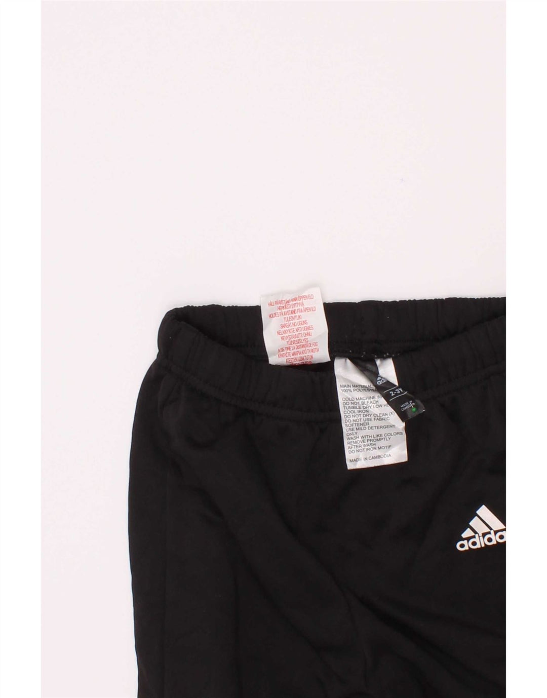 Pantaloni da tuta grafica Adidas da ragazzo 2-3 anni Colorblock nero