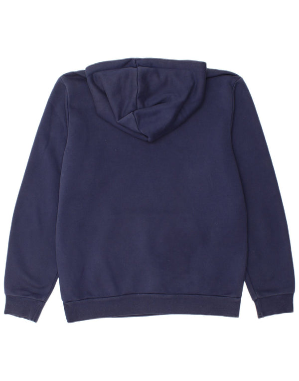 Felpa con cappuccio da uomo Puma Small in cotone blu navy