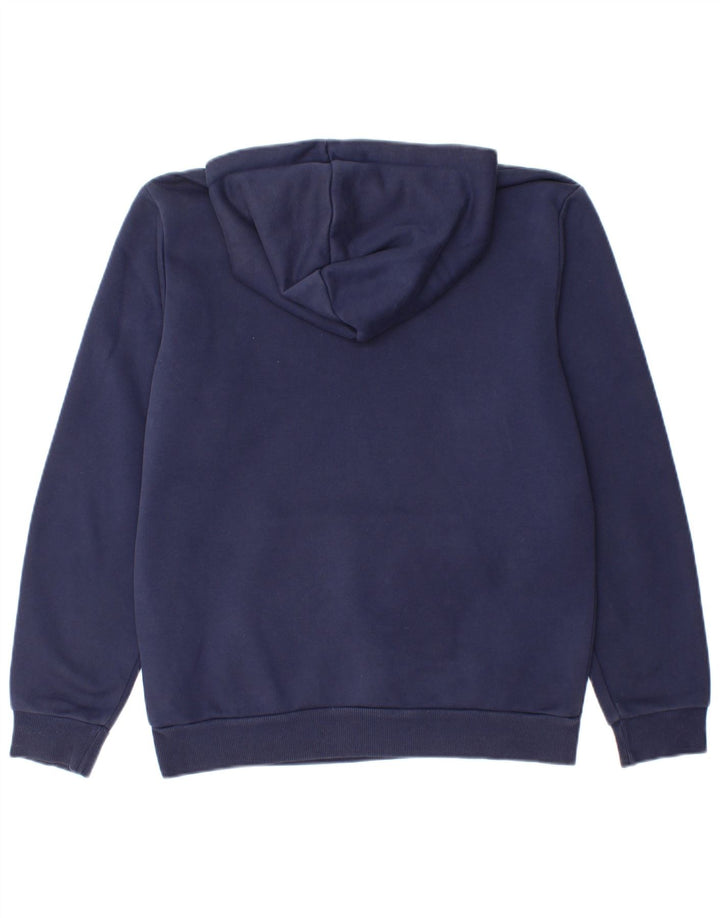 Felpa con cappuccio da uomo Puma Small in cotone blu navy