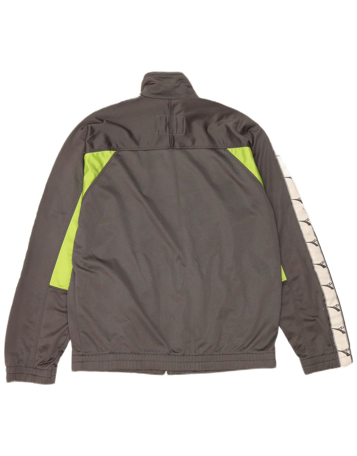 Giacca da tuta grafica da uomo Diadora UK 40 Colorblock grigio medio