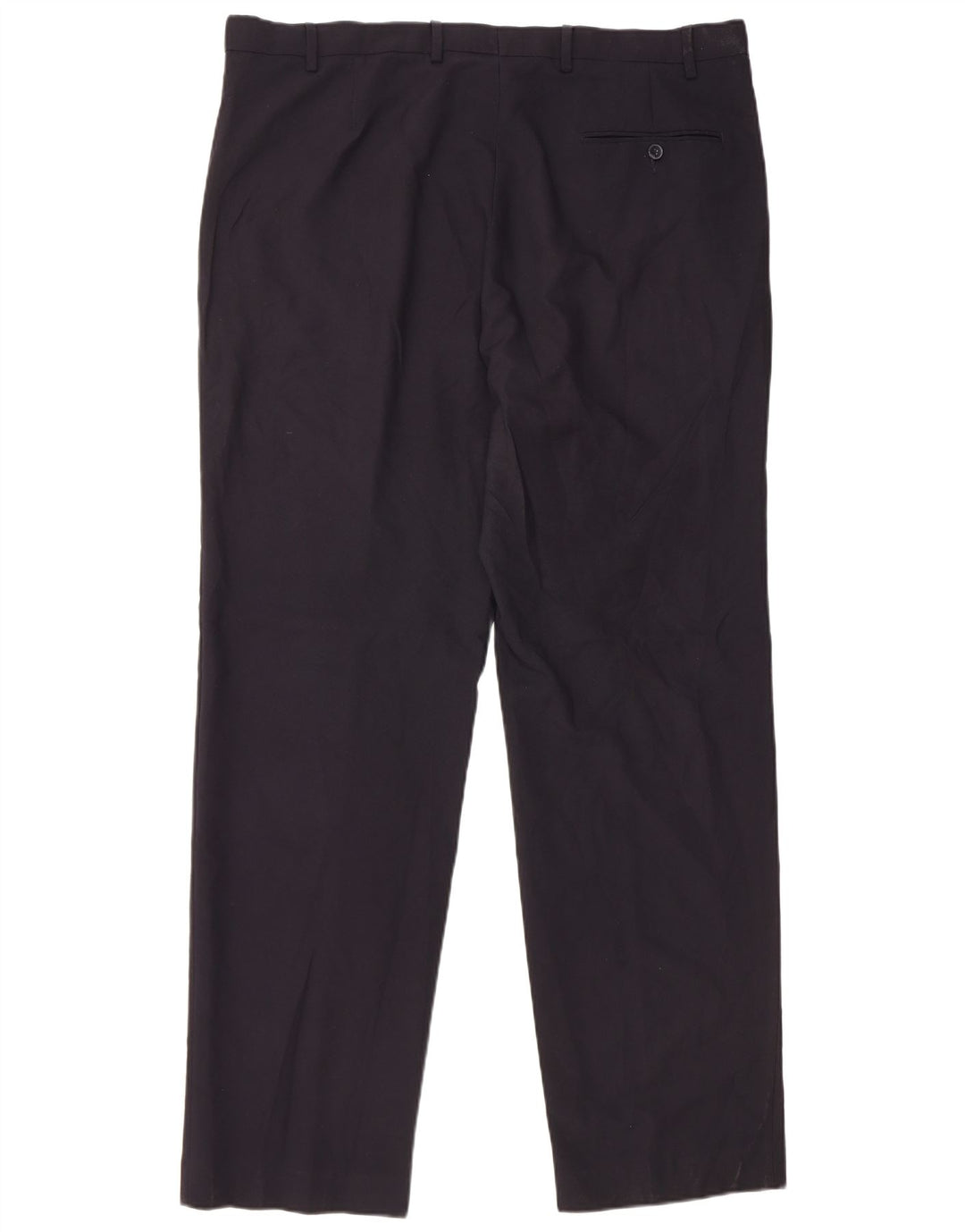 Pantaloni da abito vestibilità regolare Marks & Spencer da uomo W40 L33 poliestere blu navy